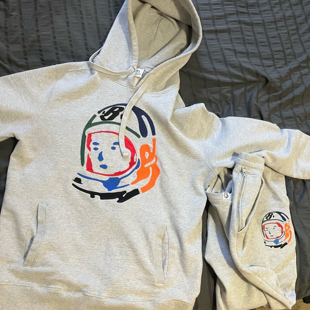 Billionaire Boys Club Gray and Blue Astronaut Sweatshirt